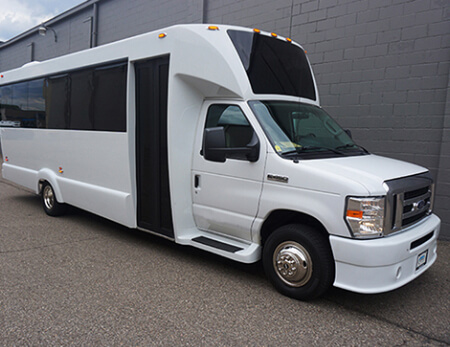 stunning party bus exterior